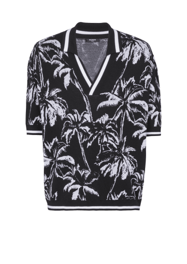 Palm knit polo