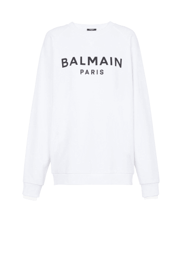 Sweatshirt mit Balmain Paris-Print