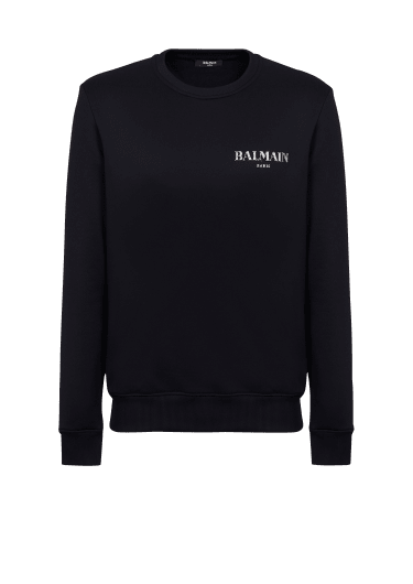 Balmain Black Print Sweatshirt