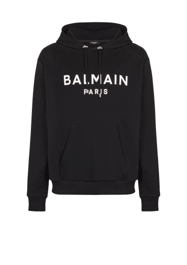 Kapuzenpullover mit Balmain Paris-Print