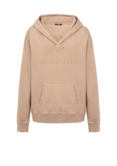 Felpa con cappuccio con ricamo Balmain Vintage