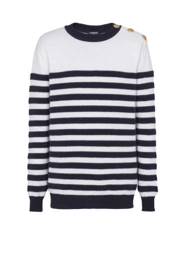 Balmain striped sweater hot sale