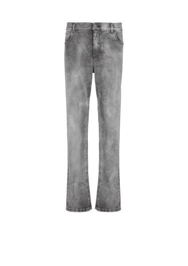 Reguläre Jeans aus grauem Denim