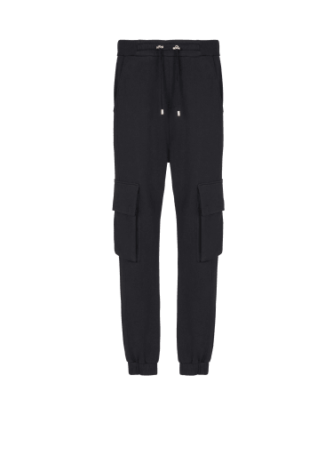 Monogram wool trousers black - Men | BALMAIN