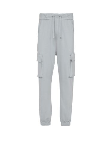 Pantaloni da jogging cargo stampa Balmain Paris