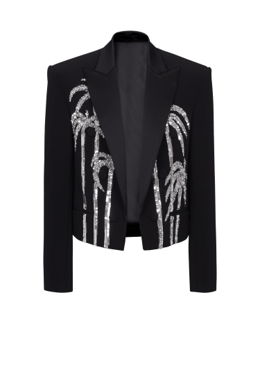 Balmain glitter blazer sale