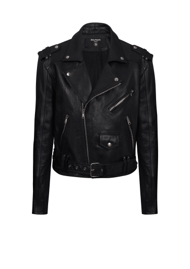 Calfskin biker jacket
