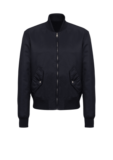 Bomber jacket with embroidery on the back