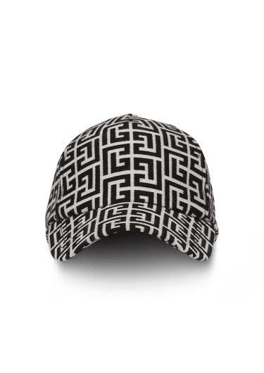 MONOGAM JACQUARD WOOL CAP