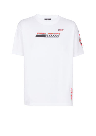 T-Shirt mit Balmain Racing-Print