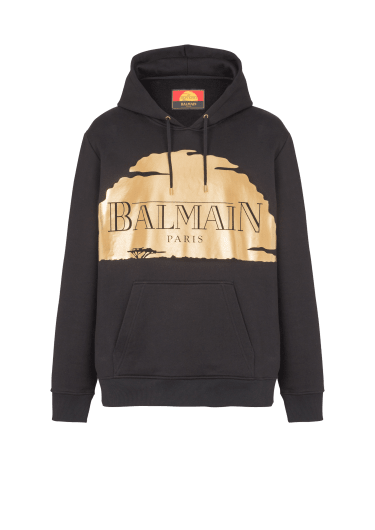 Disney x Balmain: El Rey León - Sudadera con capucha con estampado Sunset