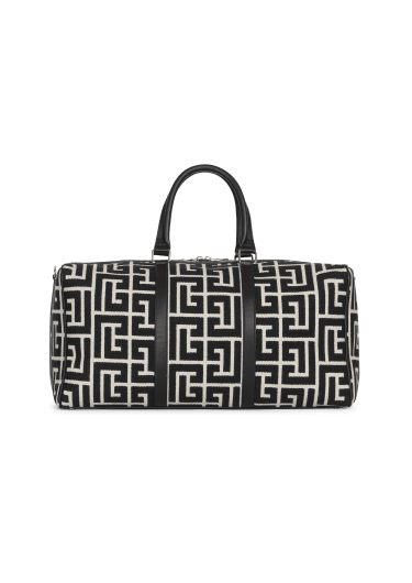 Travel bag with jacquard maxi monogram