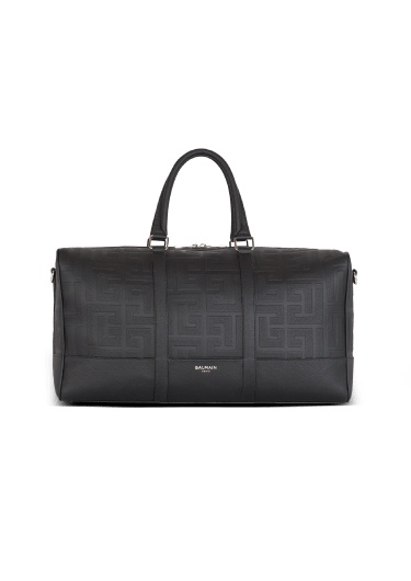 Travel bag in grained leather