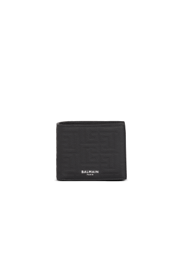 Leather flap wallet