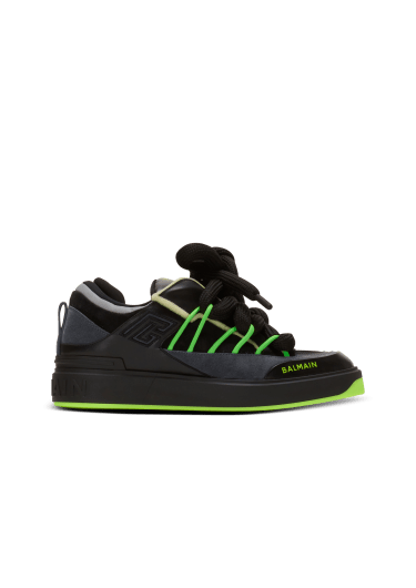 Sneakers B-Court Puffy Skate in pelle di vitello e pelle scamosciata