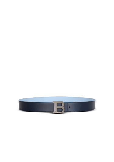 Two-tone reversible calfskin B-Belt