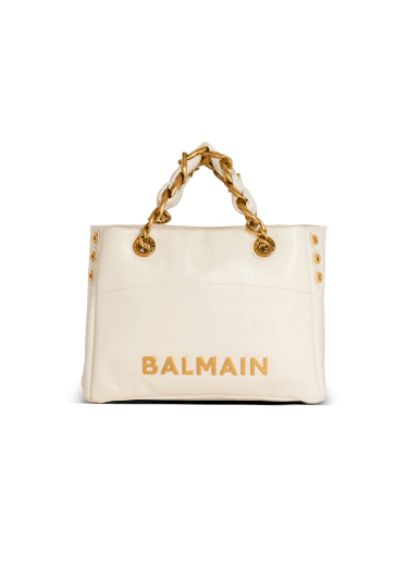 Small 1945 Soft bag in embossed crackled calfskin with a PB Labyrinth monogram