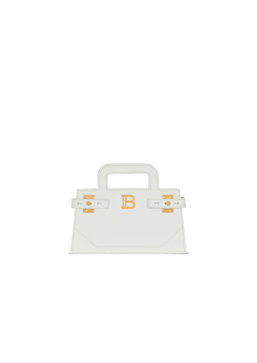 Small B-Buzz Top Handle bag in grained leather
