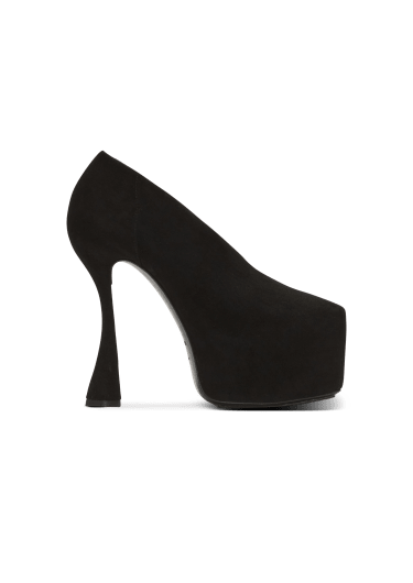 Eden platform pumps in suede