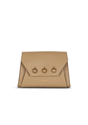 Bolso Emblème Flap de piel de becerro granulada