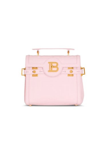 Borsa B-Buzz 23 in pelle granulata con monogramma PB labirinto