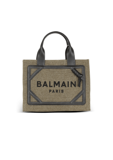 B-Army small tote bag in canvas and leather