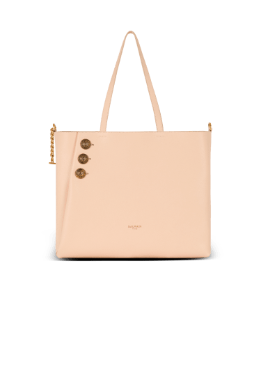 Emblème grained calfskin tote bag