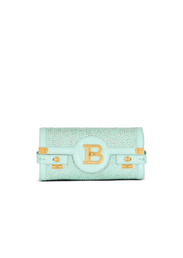 B-Buzz Pouch 23 in suede and rhinestones