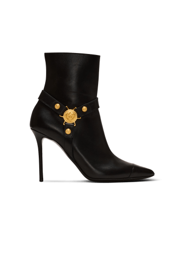 Bottines Eva à talons en cuir de veau