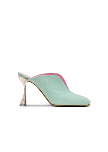 Mules Eden à talons en cuir suédé