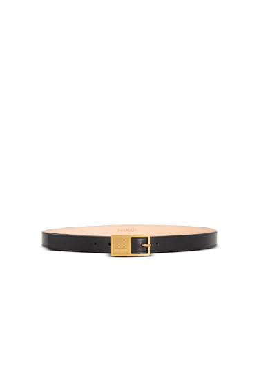 Ceinture Signature fine en cuir de veau