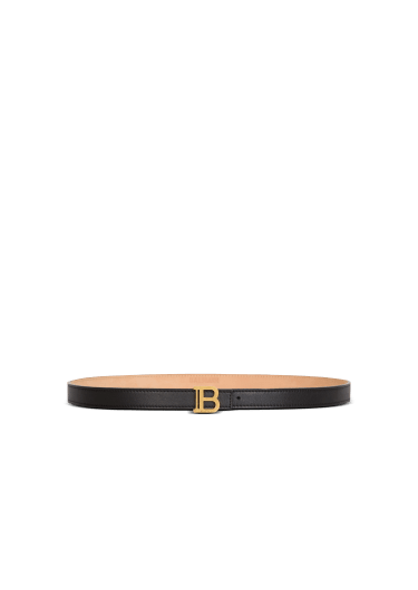 Ceinture B-Belt fine en cuir de veau