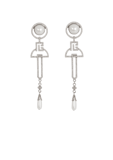 Art Deco pendant earrings