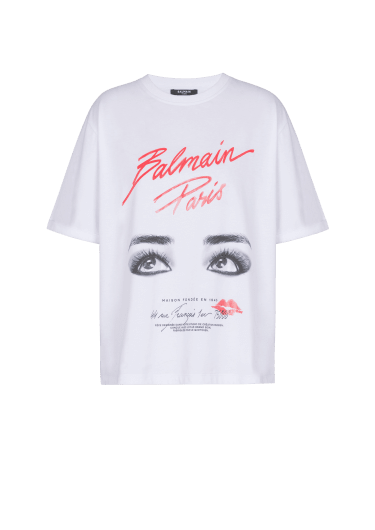 Camiseta de manga corta con estampado Balmain Beauty