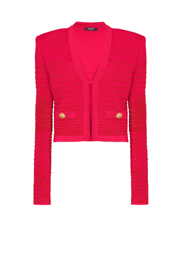 Edge to edge knit cardigan