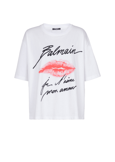 Short-sleeved T-shirt with Kiss print