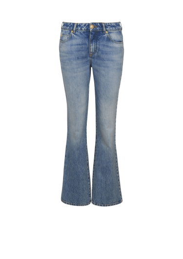 Flared denim jeans