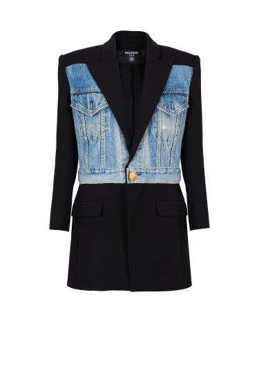 1-button bi-material jacket