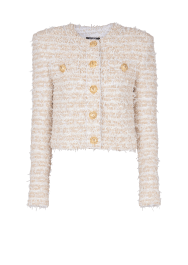 Cropped tweed jacket