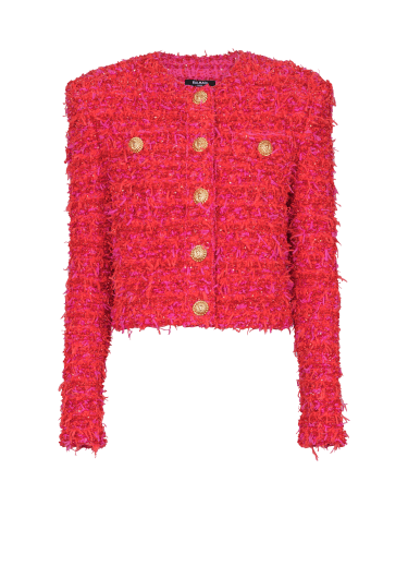 Cropped tweed jacket