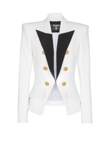 6-button two-tone jacket