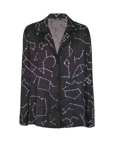 Pyjama shirt with Constellation rhinestones