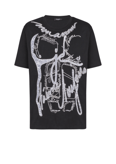 T-shirt with torso and "Love Letter" embroidery