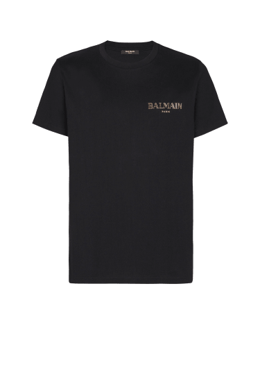 T-shirt with vintage gel Balmain logo