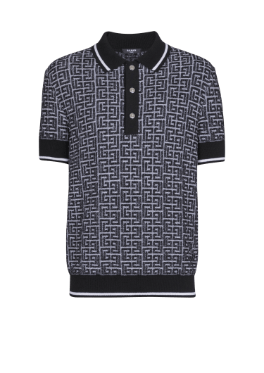 Polo de punto con monograma PB Labyrinthe