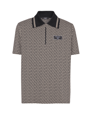 PB Labyrinth jacquard polo shirt