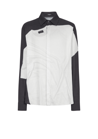 Shirt with T-shirt print