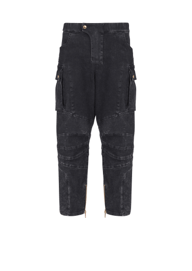 Denim cargo jeans