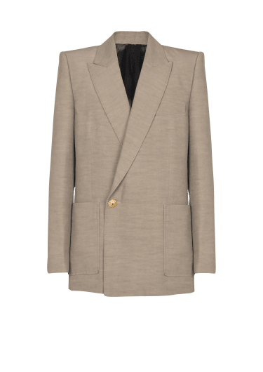 1-button tailored cupro jacket