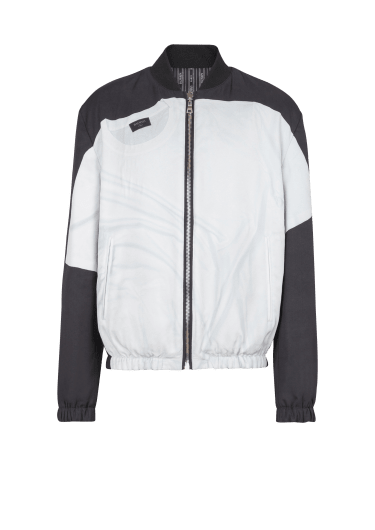 Bomber jacket with T-shirt print